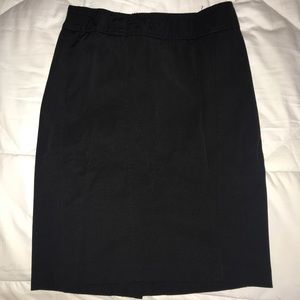 Knee Length Black Skirt
